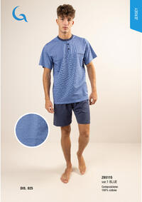 PIGIAMA UOMO M/M Z65115 Tellini S.r.l. Ingrosso Abbigliamento